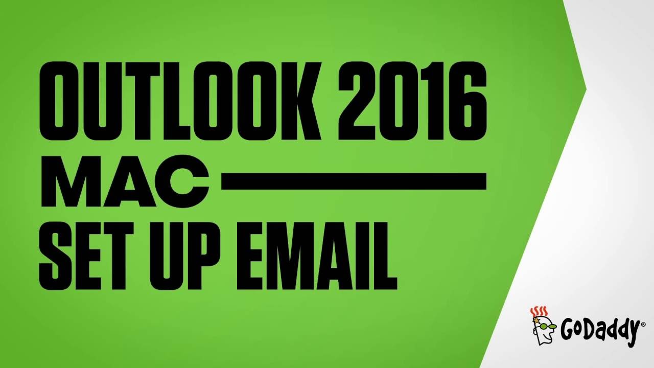 setting up pop email accounts with godaddy for mac mail
